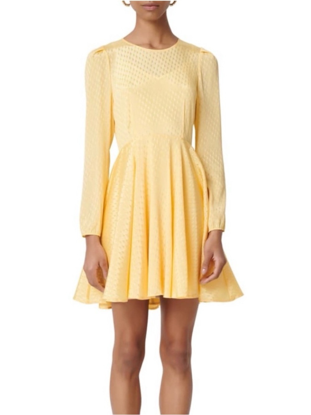 Maje Roseau Jacquard Dress